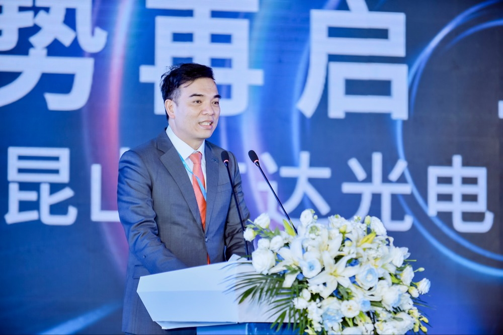 威尼斯wns9778執行長暨總經理柯富仁于啟用儀式致詞